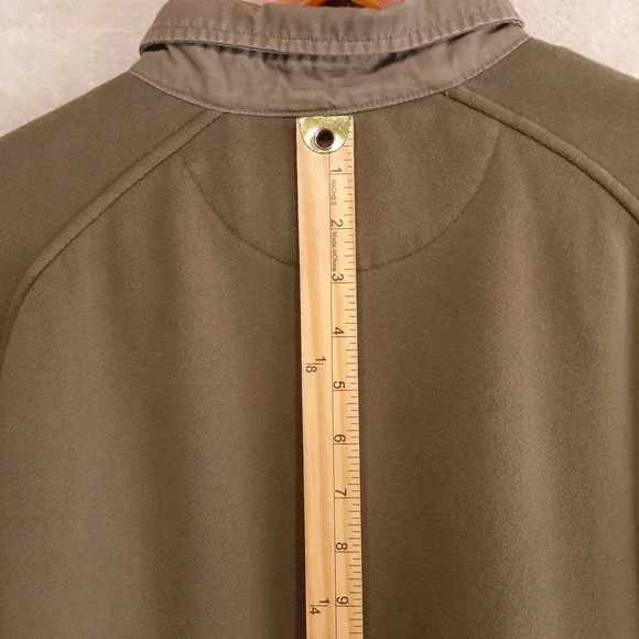 Cabelas Mens Long Sleeve Polo Sweater Sz.Large-Reg/Green/Pullover-Fleece/Collar - Picture 10 of 12